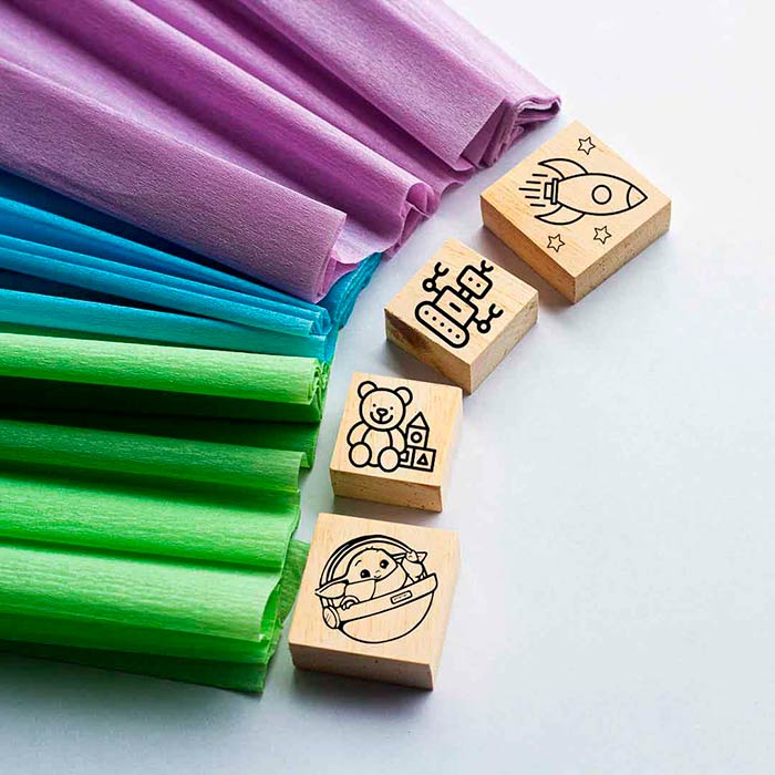 Sellos artesanales con diseños infantiles - Marki Tienda